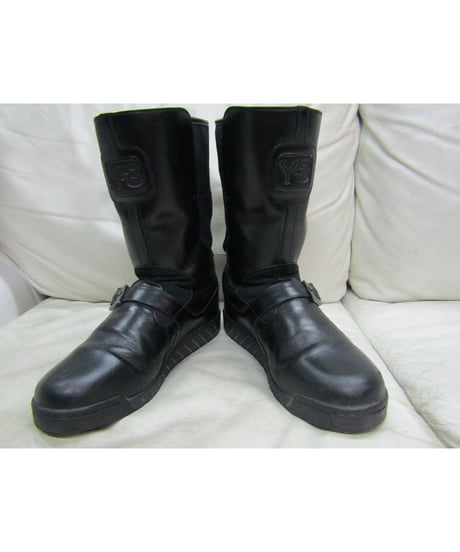 Y-3 yohji yamamoto ３本ラインデザインエンジニアブーツ