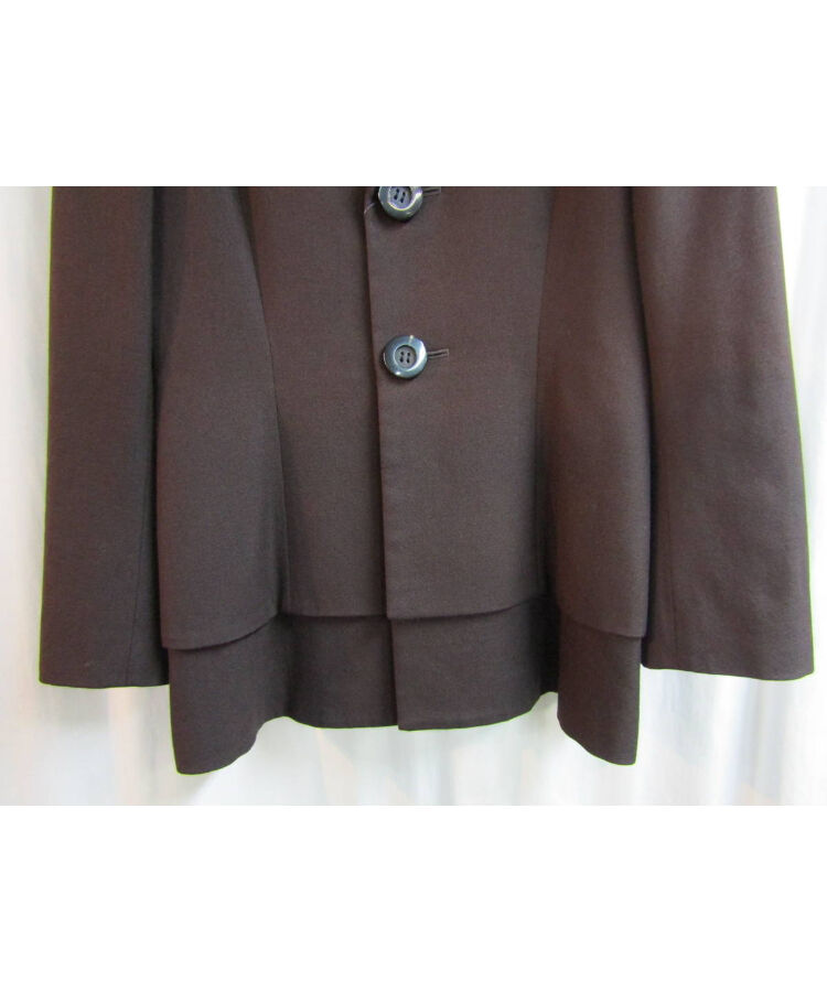 05aw yohji yamamoto femme ダークブラウン BIGボタンデザインジャケ