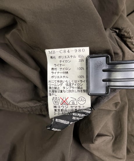 Y's for men yohji yamamoto モッズコート ライナー付き（MB-C84-980）