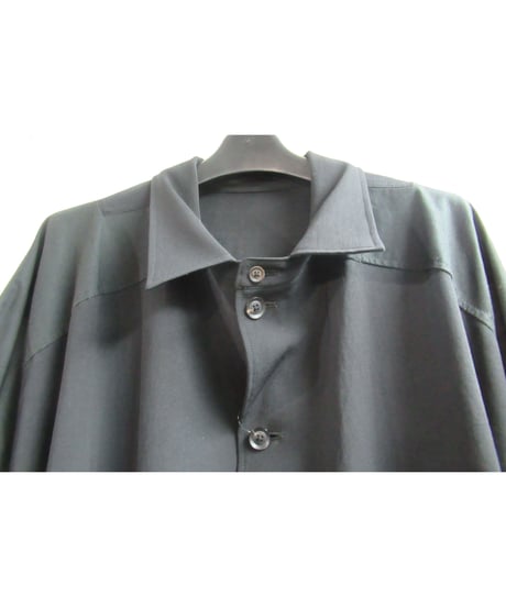 18ss yohji yamamoto POUR HOMME スリーブ＆アーム切替えデザインロングブラウス（HW-B24-809）