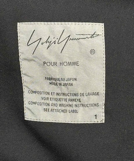 美品 2018SS yohji yamamoto pour homme レーヨンコート（HW-C07-805）