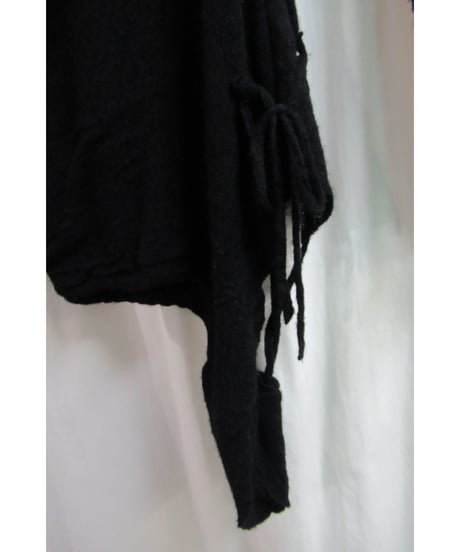 Y's yohji yamamoto 黒 裾デザインニット YU-T76-978