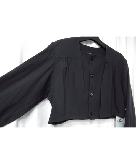 90’s Y’s yohji yamamoto vintage ノーカラー デザインショートジャケット（YQ-J02-103）