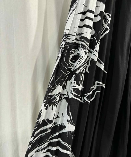 BLACK Scandal yohji yamamoto レーヨン ロングスカート（NH-S17-206）