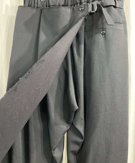 2015AW yohji yamamoto pour homme レイヤードラップパンツ（HY-P07-803）