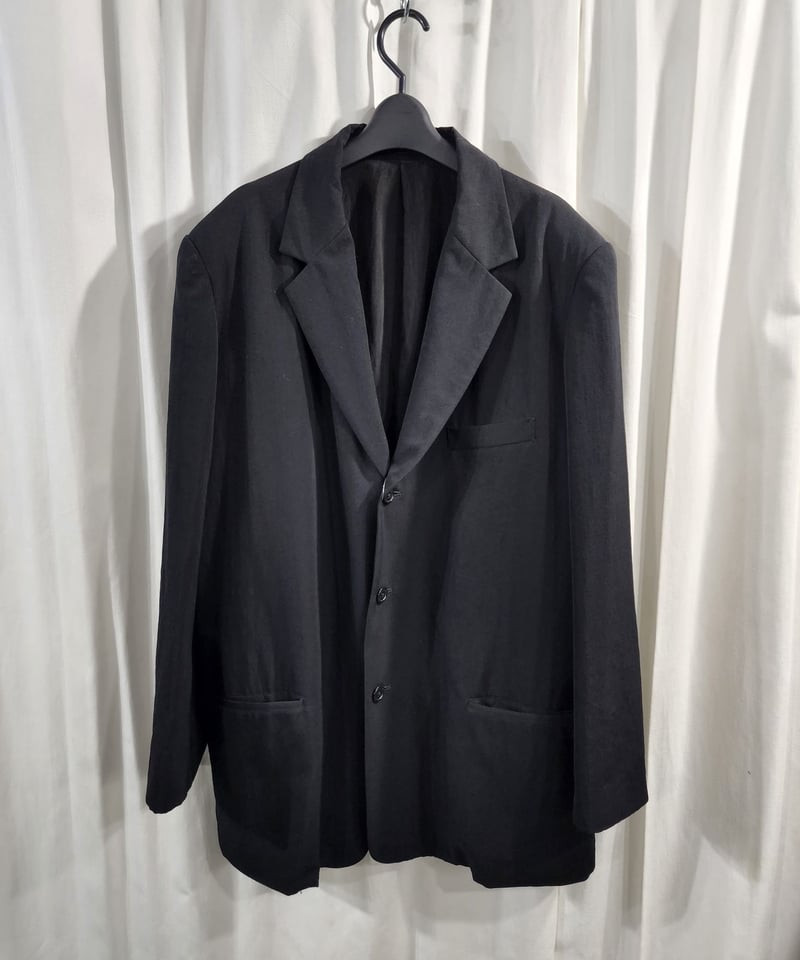 1997ss yohji yamamoto pour homme 黒 バックベルベット切替えデ