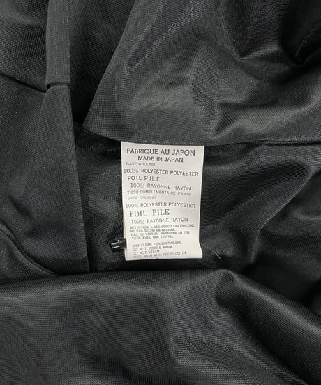 2005AW yohji yamamoto femme ベルベットコート（FN-C22-837）