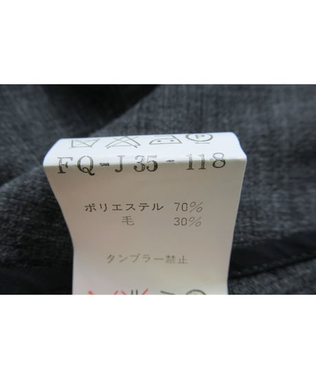 03ss yohji yamamoto femme ノースリーブ ボタンレスデザインジャケット グレー（FQ-J35-118-G）