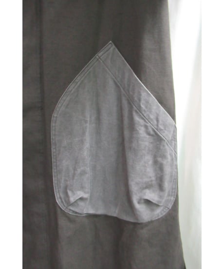 18ss yohji yamamoto pour homme バイカラーロングブラウス  HW-B07-801