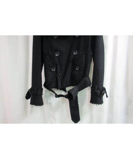 AD2004 JUNYA WATANABE COMME des GARCONS MAN フリンジデザインショートブルゾン UN-J007