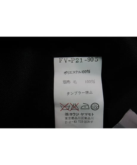 01aw yohji yamamoto femme 巻きスカート付パンツ FV-P21-905