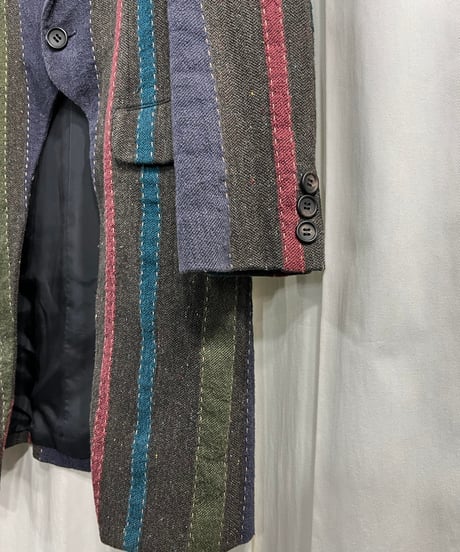 Y's yohji yamamoto ストライプ デザインジャケット（YL-J14-013）