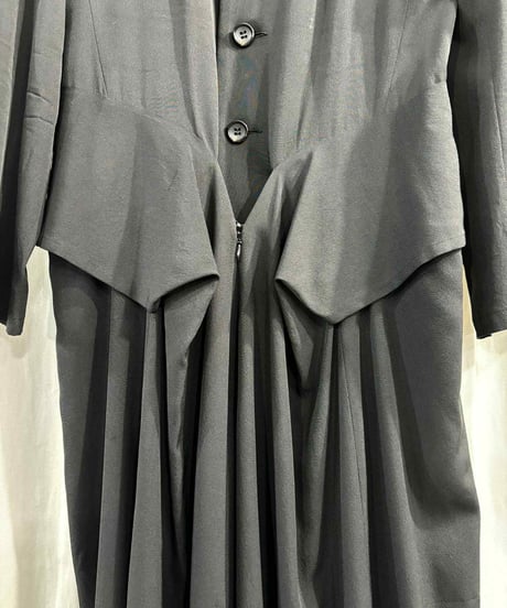 yohji yamamoto +NOIR シルクデザインワンピース（NE-D03-400）