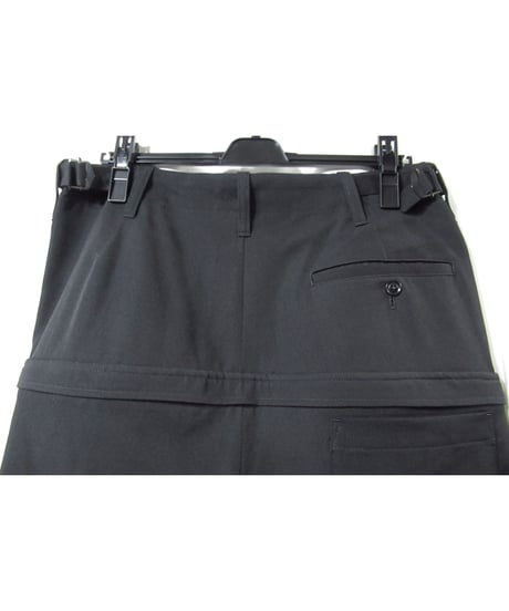 17aw yohji yamamoto pour homme デザインテーパードパンツ（HK-P42-100）