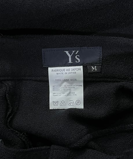 Y's yohji yamamoto デザイン ウール パンツ（YX-P10-123）