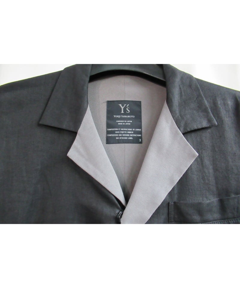 Y's yohji yamamoto スナップ釦素材切替デザインジャケット YC Y's yohji yamamoto スナップ釦素材切替デザインジャケット YC