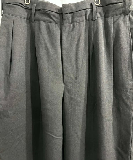 1980's yohji yamamoto pour homme vintage 丸文字ロゴ ウールパンツ（H-P-230xxx）