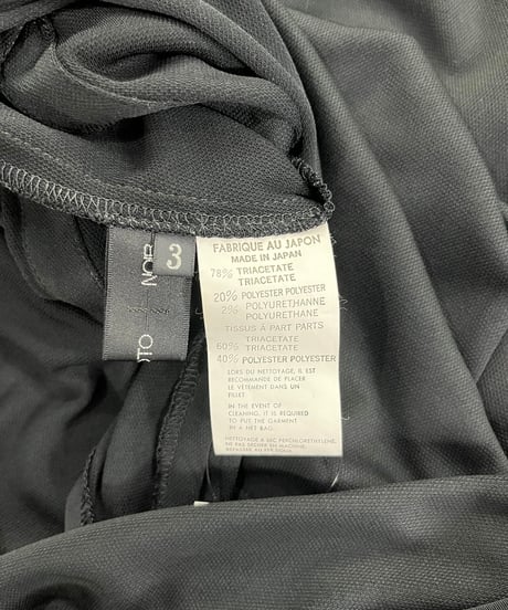 2014SS yohji yamamoto + NOIR デザインワンピース（NG-D43-903）