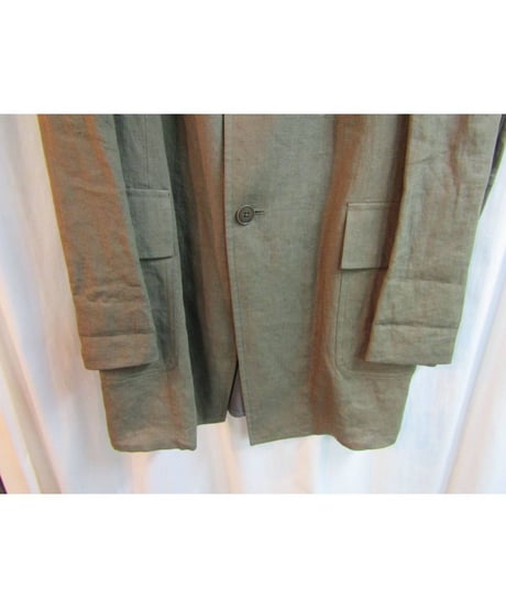 美品 12ss yohji yamamoto pour homme カーキ バック切替デザインジャケット HB-J33-804
