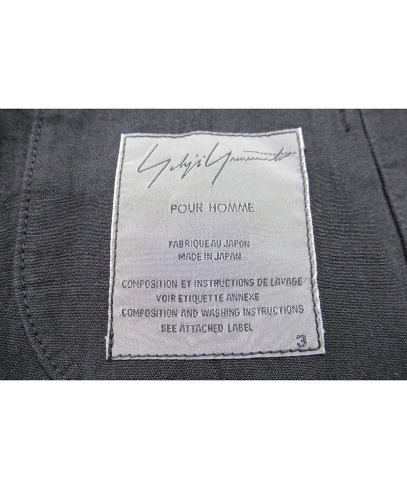 16ss yohji yamamoto pour homme 綿 麻 燕尾デザインジャケット( 16ss yohji yamamoto pour homme 綿 麻 燕尾デザインジャケット(
