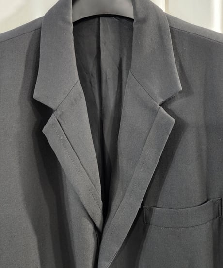 1994AW yohji yamamoto pour homme 黒 vintage デザイン3釦 ジャケット （HV-J82-174）