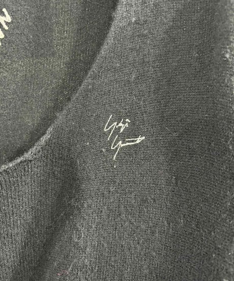 yohji yamamoto pour homme ロゴ刺繡ニット（H-K-220xxx）