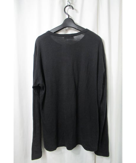 14aw yohji yamamoto pour homme 点字ロゴプリント カットソー（HF-T23-079）
