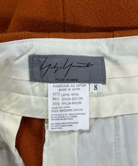 1992AW yohji yamamoto pour homme vintage ツータックパンツ（HS-P02-194）