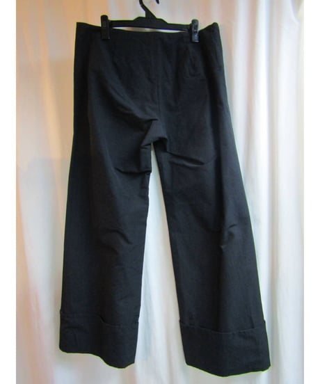 Y's yohji yamamoto 裾ダブル コットンシンプルパンツ YC-P01-006