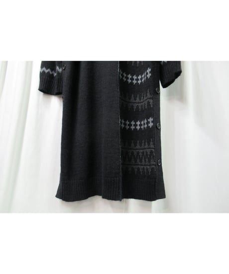 18aw yohji yamamoto pour homme ニットデザイン ロングワンピース（HV-K36-886）