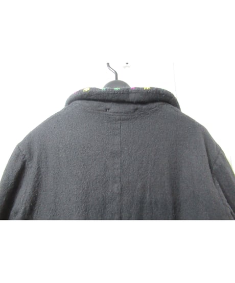 00aw yohji yamamoto pour homme 縮絨 襟ニットデザインジャケット②（HT-J10-150）