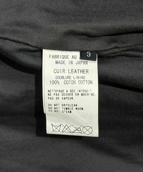 Y's yohji yamamoto レザーブラウス（YG-B05-701）