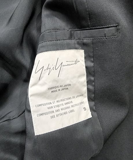 1996aw yohji yamamoto femme M's collection vintage 黒 ファー付きジャケット  （FG-J03-106）