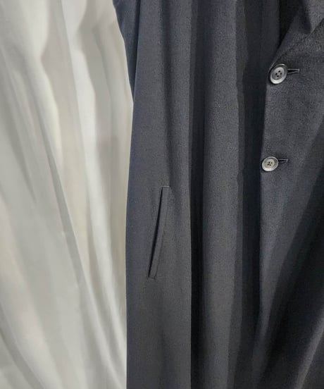 2018aw yohji yamamoto pour homme 黒 デザインドレス (HV-D10-108)