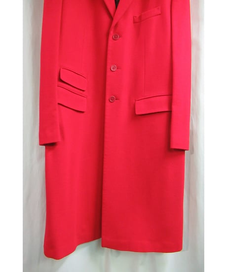レア 09aw yohji yamamoto pour homme 赤 ケルベロス ドクタージャケット HZ-J67-149