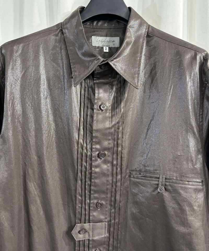 2022AW yohji yamamoto pour homme サテンカレンダーピンタックブ 2022AW yohji yamamoto pour homme サテンカレンダーピンタックブ
