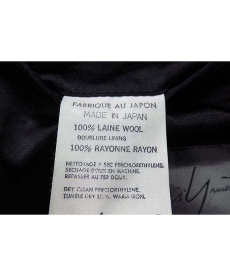 96aw yohji yamamoto pour homme vintage 襟デザイン ロングジャケット（HG-J10-123）