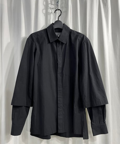 2016AW yohji yamamoto pour homme レイヤードスリーブブラウス（HR-B14-006）