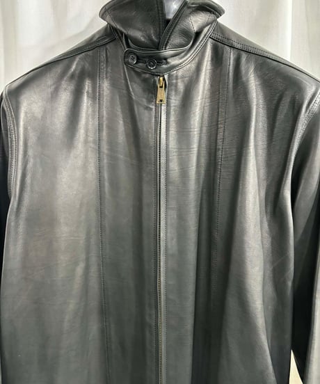 yohji yamamoto pour homme レザーブラウス（HX-B61-730）