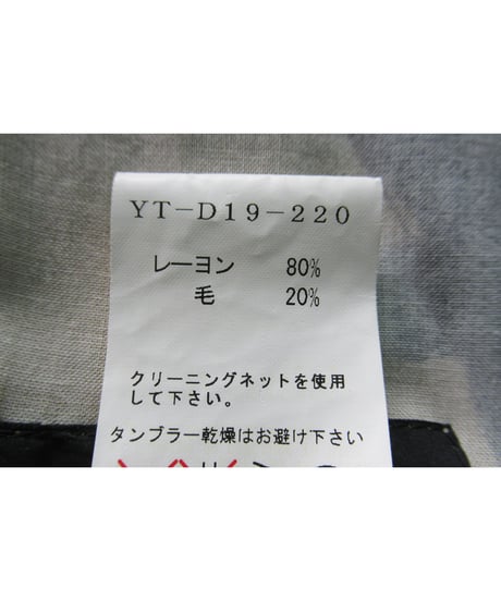 Y’s yohji yamamoto プリントデザイン アシメトリーワンピース（YT-D19-220）