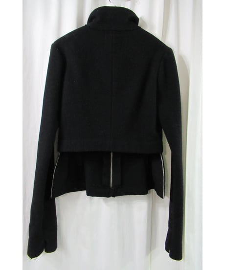 04aw yohji yamamoto femme アシメトリー デザインショートジャケット FJ-J30-109