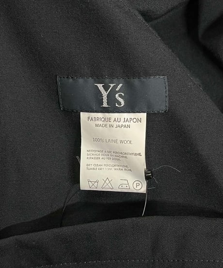 Y's yohji yamamoto ノ－スリーブ デザインワンピース（YE-D09-100）