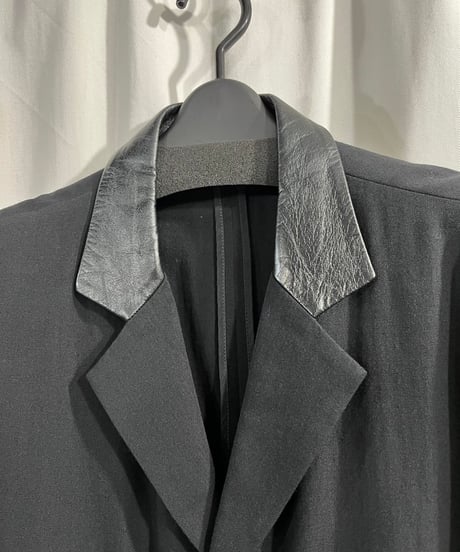 1980’s yohji yamamoto femme vintage レザー切り替えジャケット（FL-J33-134）