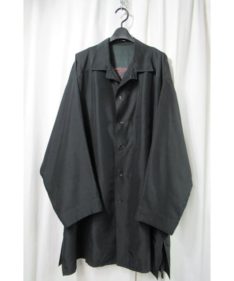 18ss yohji yamamoto pour homme サイトウ ユウスケ YUSUKE SAITOH モダンガールプリント シルク ロングブラウス（HW-B95-424）