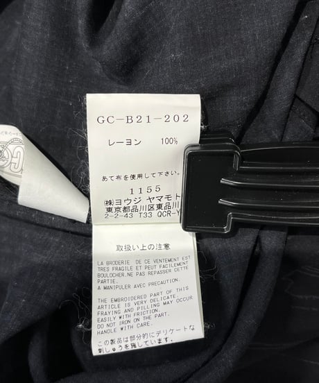 2019AW GroundY yohji yamamoto ワンピースプリントマントブラウス（GC-B21-202）