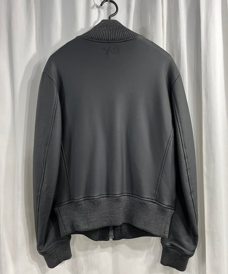 Y-3 yohji yamamoto PU合成革 ダブルジップブルゾン（3-J-088xxx）