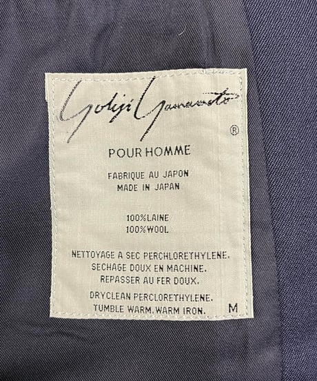 1980's yohji yamamoto pour homme 3釦ジャケット（H-J-077xxx）