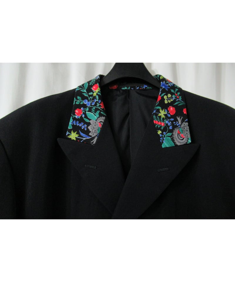 激レア AD1988 COMME des GARCONS HOMME PLUS 花襟 ダブルボ...