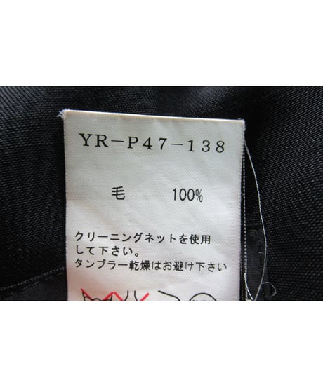 Y's yohji yamamoto アシメトリーデザイン ワイドサルエルパンツ（YR-P47-138）
