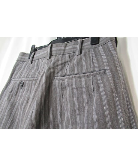 94ss yohji yamamoto pour homme vintage ストライプ テーパードパンツ（HT-P02-036）
